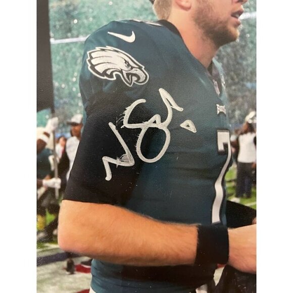 Nate Sudfeld signed autographed Philadelphia Eagles 8x10 SBLII Photo JSA - Picture 2 of 3